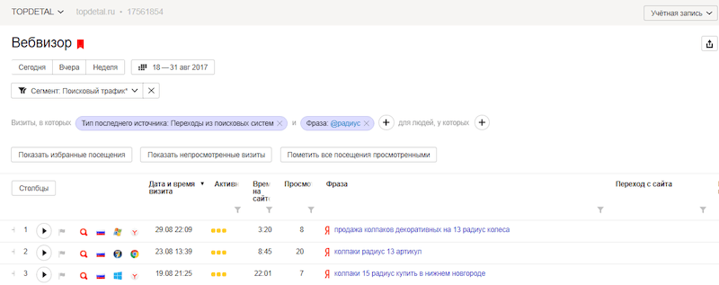 Тегирование в интернет-магазине автозапчастей