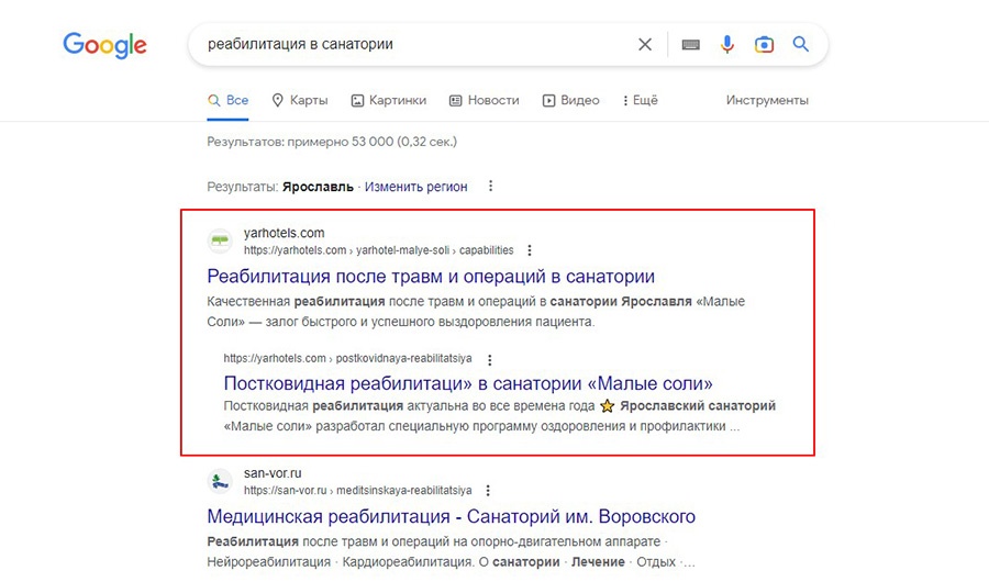 SEO-кейс по продвижению услуг санатория и отеля: увеличиваем поисковый трафик в три раза