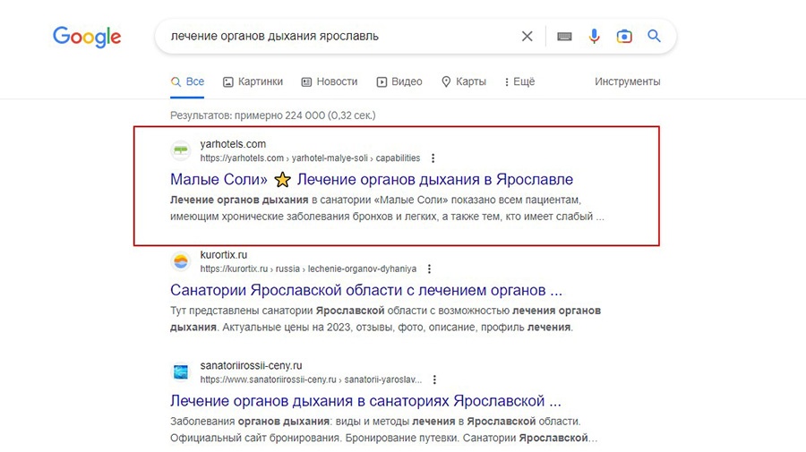 SEO-кейс по продвижению услуг санатория и отеля: увеличиваем поисковый трафик в три раза